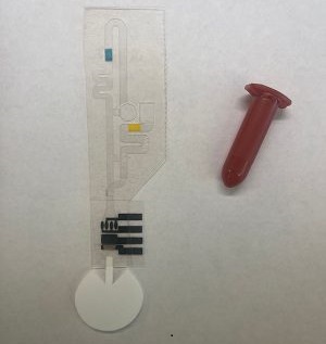 Image: The new saliva-based test for heart failure measures two biomarkers in about 15 minutes (Photo courtesy of Trey Pittman)